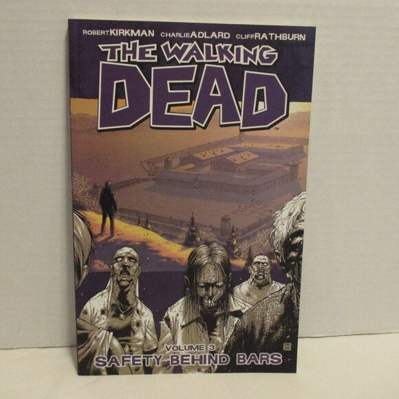 Walking Dead TPB Volume 3 Black White Purple Death Zombie Fighting Comic Book - Picture 1 of 12